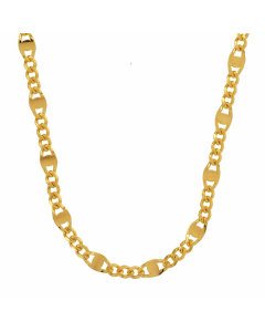 3,1 mm 45 cm 585 - 14 Karat Gold Halskette Panzerkette massiv Gold hochwertige Goldkette  5 g
