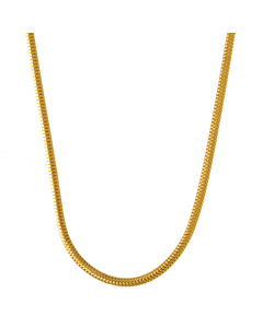 1,6 mm 42 cm 585 - 14 Karat Gelbgold Schlangenkette rund massiv Gold hochwertige Goldkette  5,5 g
