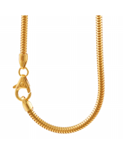 2,4 mm 60 cm 585 - 14 Karat Gold Halskette Schlangenkette rund massiv Gold hochwertige Goldkette 16,9 g