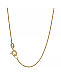 0,9 mm 50 cm 585 - 14 Karat Gelbgold Schlangenkette rund massiv Gold hochwertige Goldkette  4 g