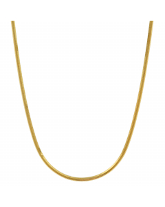0,8 mm 45 cm 585 - 14 Karat Gold Halskette Schlangenkette diamantiert massiv Gold hochwertige Goldkette  2,9 g