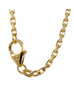 1,8 mm 55 cm 585 - 14 Karat Gold Halskette Ankerkette diamantiert massiv Gold hochwertige Goldkette  8,6 g