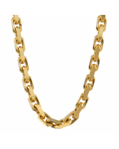 2,5 mm 55 cm 585 - 14 Karat Gold Halskette Ankerkette diamantiert massiv Gold hochwertige Goldkette  17,15 g