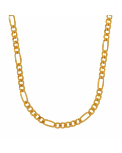1,9 mm 50 cm 585 - 14 Karat Gold Halskette Figarokette massiv Gold hochwertige Goldkette  3,8 g