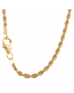 2,1 mm 50 cm 585 - 14 Karat Gold Halskette Kordelkette massiv Gold hochwertige Goldkette  3,1 g