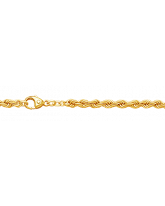 4,4 mm 19 cm 585 - 14 Karat Gold Armkette Kordelkette massiv Gold hochwertige Goldkette 5,6 g