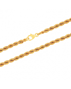 5,4 mm 50 cm 585 - 14 Karat Gold Halskette Kordelkette massiv Gold hochwertige Goldkette  21,6 g