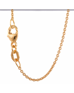 1,1 mm 40 cm 750 - 18 Karat Gold Halskette Ankerkette rund massiv Gold hochwertige Goldkette  2,3 g