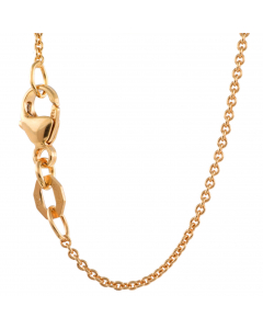 1,1 mm 750 - 18 Karat Gold  massive Goldkette Ankerkette rund 36/38/40/42/45/50/60 cm - elegante Goldkette Damen und Herren Juwelier Qualität - Made in Germany