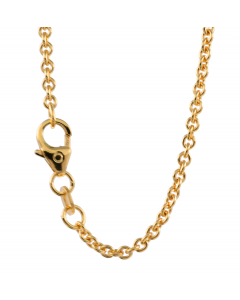 2,0 mm 42 cm 750 - 18 Karat Gold Halskette Ankerkette rund massiv Gold hochwertige Goldkette  5,9 g