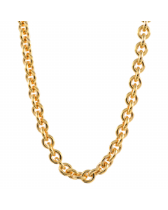 2,4 mm 50 cm 750 - 18 Karat Gold Halskette Ankerkette rund massiv Gold hochwertige Goldkette 9,8 g