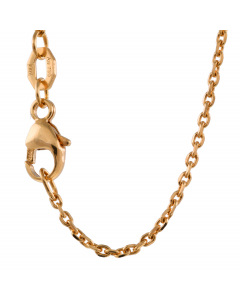 1,3 mm 45 cm 750 - 18 Karat Gold Halskette Ankerkette diamantiert massiv Gold hochwertige Goldkette  3,2 g