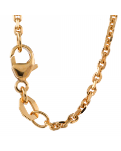 1,7 mm 750 - 18 Karat Gold  massive Goldkette Ankerkette diamantiert 36/38/40/42/45/50/55/60 cm - elegante Goldkette Damen und Herren Juwelier Qualität - Made in Germany