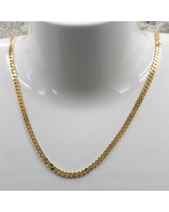 2,7 mm 750 - 18 Karat Gold Halskette Panzerkette massiv Gold hochwertige Goldkette  Länge frei wählbar