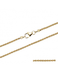1,7 mm 42 cm 750 - 18 Karat Gold Halskette Zopfkette massiv Gold hochwertige Goldkette  5,7 g