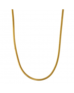 1,2 mm 42 cm 750 - 18 Karat Gelbgold Schlangenkette rund massiv Gold hochwertige Goldkette  4,5 g