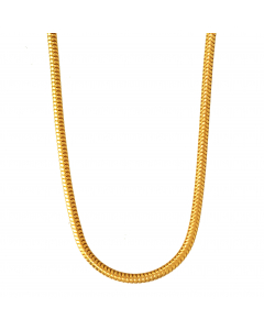 1,9 mm 750 - 18 Karat Gold Halskette Schlangenkette rund massiv Gold hochwertige Goldkette  - Länge nach Wahl
