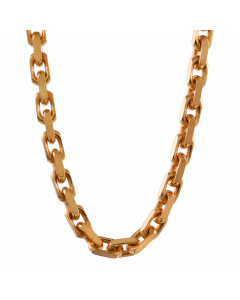 2,0 mm 45 cm 750 - 18 Karat Gold Halskette Ankerkette diamantiert massiv Gold hochwertige Goldkette  11,5 g