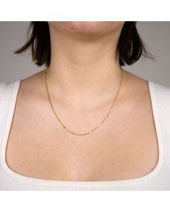 0,7 mm 40 cm 750 - 18 Karat Gold Halskette Venezianerkette massiv Gold hochwertige Goldkette  2,2 g