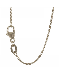 1,1 mm 42 cm 750 - 18 Karat Weißgold Panzerkette massiv Gold hochwertige Goldkette  2,2 g