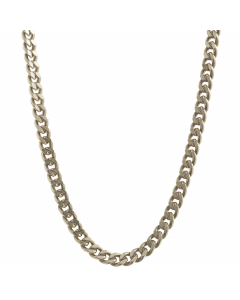 1,7 mm 42 cm 750 - 18 Karat Weißgold Panzerkette massiv Gold hochwertige Goldkette  5,5 g