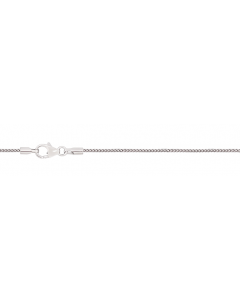 1,1 mm 42 cm 585 - 14 Karat Weißgold Bingokette massiv Gold hochwertige Goldkette  3,3 g