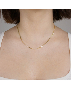 2,6 mm 55 cm 333 - 8 Karat Gold Halskette Panzerkette massiv Gold hochwertige Goldkette  3,9 g