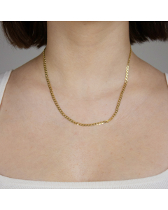 3,1 mm 55 cm 333 - 8 Karat Gold Halskette Panzerkette massiv Gold hochwertige Goldkette  6 g