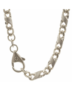 3,7 mm Silber Halskette Dollar Kette massiv 925 Sterlingsilber hochwertige Silberkette - Länge nach Wahl