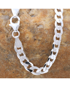 5,0 mm 925 Sterlingsilber massive Silberkette Panzerkette 45/50/55/60 cm - elegante Silber Kette Damen und Herren Juwelier Qualität - Made in Germany