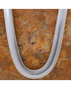 6,3 mm 45 cm Silber Halskette Schlangenkette rund massiv 925 Sterlingsilber hochwertige Silberkette 22 g