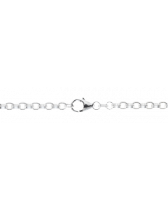 2,4 mm Silber Halskette Erbskette massiv 925 Sterlingsilber hochwertige Silberkette - Länge nach Wahl