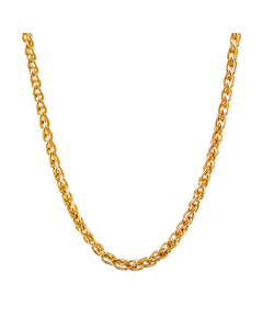 1,3 mm 40 cm 333 - 8 Karat Gelbgold Zopfkette massiv Gold hochwertige Halskette 2,2 g