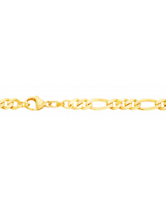 5,3 mm 21 cm 333 - 8 Karat Gelbgold Figarokette massiv Gold hochwertige Armkette 11,6 g