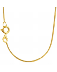 0,8 mm 333 - 8 Karat Gold Halskette Schlangenkette diamantiert massiv Gold hochwertige Goldkette  - Länge nach Wahl