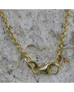 4,0 mm 50 cm 585 - 14 Karat Gold Halskette Ankerkette rund massiv Gold hochwertige Goldkette  21,9 g