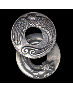 Feng Shui Anhänger: Drache und Phoenix - Drachen - 29x29mm