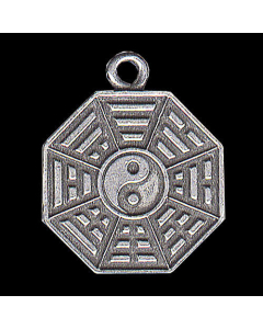 Feng Shui Anhänger: Das Yin Yang Ba Gua Yin - Ying Yang - 28x22mm