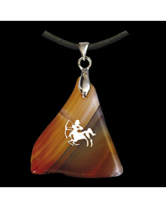 Achat-Sternzeichen Schütze Anhänger Schmuck Höhe zwischen 3,5 und 5cm