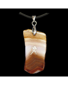 Achat-Sternzeichen Wassermann Anhänger Schmuck Höhe zwischen 3,5 und 5cm