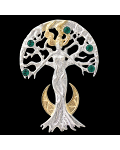 Celina Sylvana Anhänger + Kette 925er Silber - Fantasie - 24x33mm