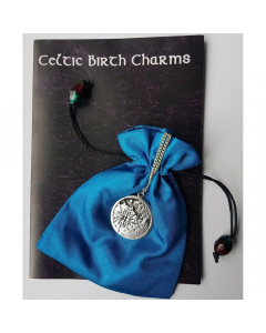 19.95 Sidhe Keltische Sternzeichen Schmuck Anhänger versilbert mit Kette und Satinbeutel 17.Mai - 8.Juni 25mm Durchmesser 909-BCP07 Keltische Anhänger