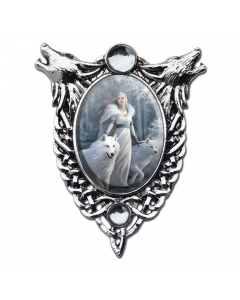 Anne Stokes Anhänger Winter Wächter Wolf Schnee Schmuck Fantasy Einhorn Elfe Unicorn