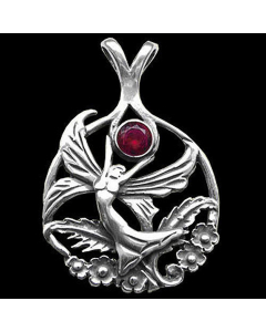Schmetterlingselfe Schmuck Anhänger 925er Silber Feen Elfen 40x26mm
