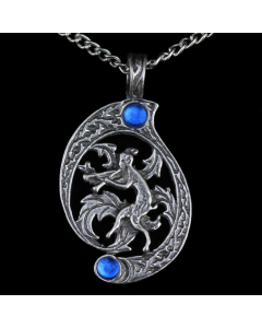 Pan Anhänger Schmuck 42x24mm Wikinger Swarovski Kristalle + Kette