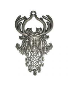 Herne der Jäger Anhänger Elfen Feen  Greenwood mythisch 63x39mm + Halsband