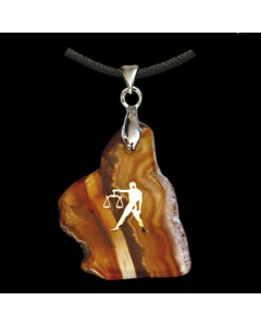 7.95 Achat-Sternzeichen Waage Anhänger Schmuck Höhe zwischen 3,5 und 5cm 909-HA07 Sternzeichen Anhänger