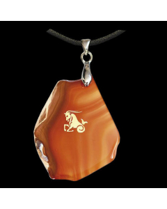 7.95 Achat-Sternzeichen Steinbock Anhänger Schmuck Höhe zwischen 3,5 und 5c 909-HA10 Sternzeichen Anhänger