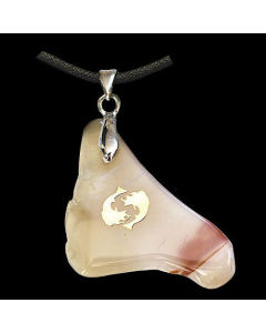 7.95 Achat-Sternzeichen Fische Anhänger Schmuck Höhe zwischen 3,5 und 5cm 909-HA12 Sternzeichen Anhänger