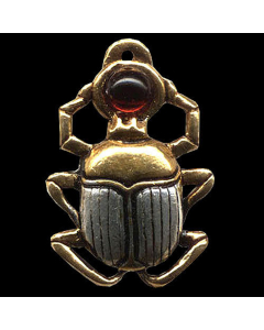 Skarabäus Anhänger Schmuck - Ägyptisch + Kette - 30x20mm